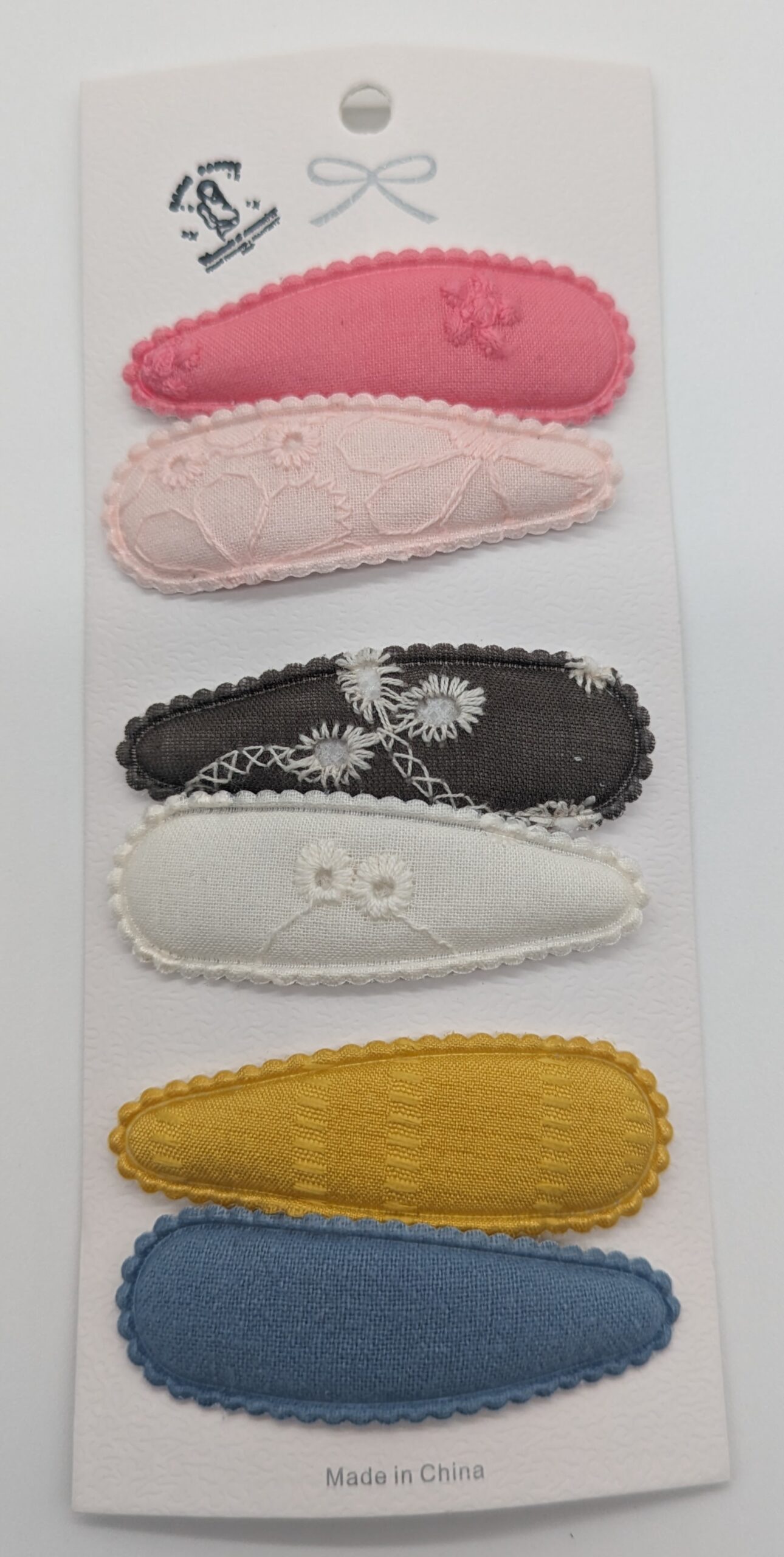 Barrettes filles bébé enfants tissu