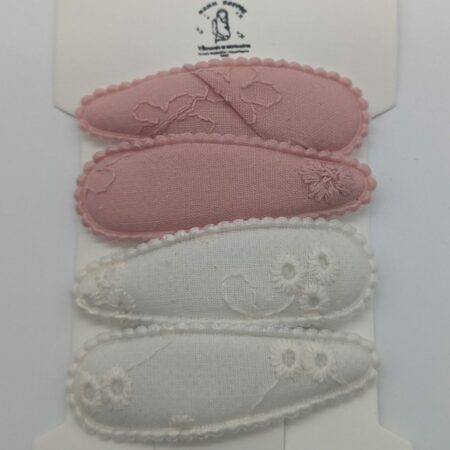 Barrettes filles bébé enfants tissu