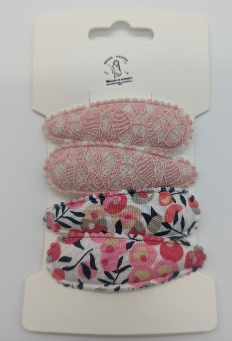 Barrettes filles bébé enfants tissu