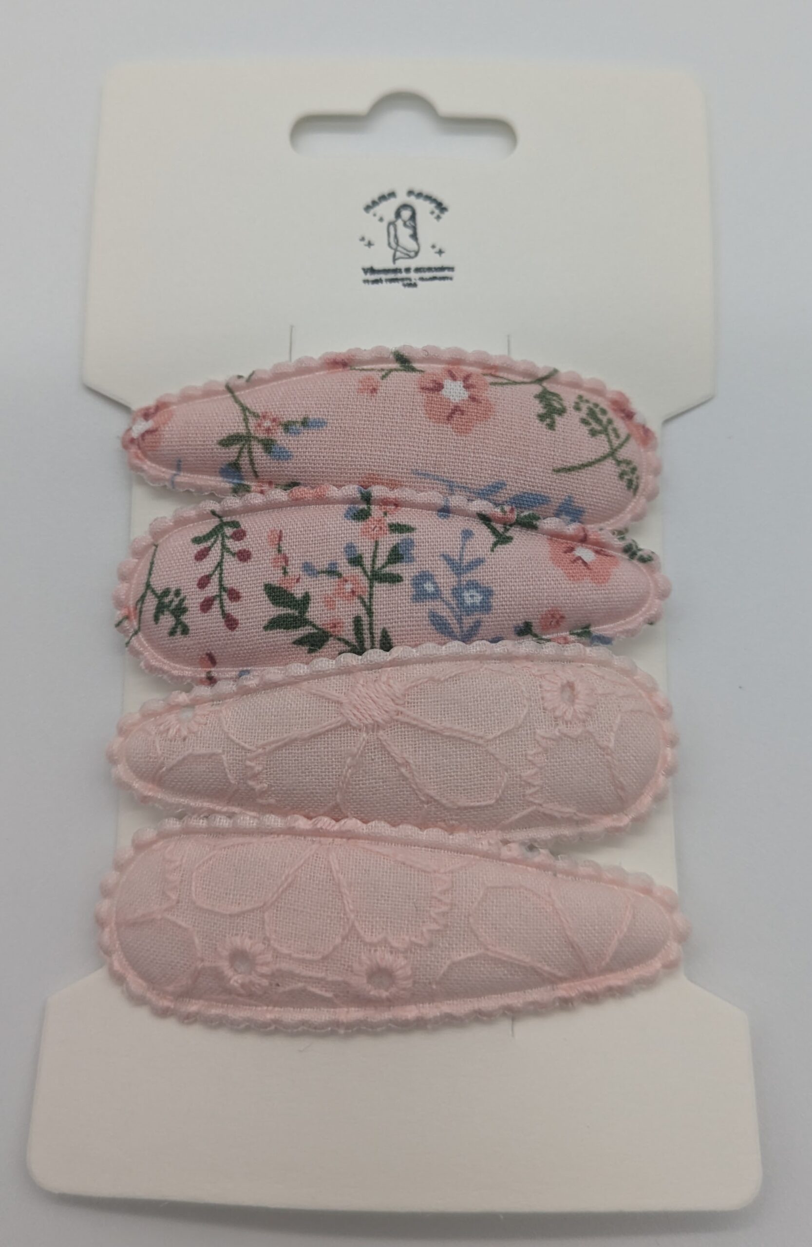 Barrettes filles bébé enfants tissu