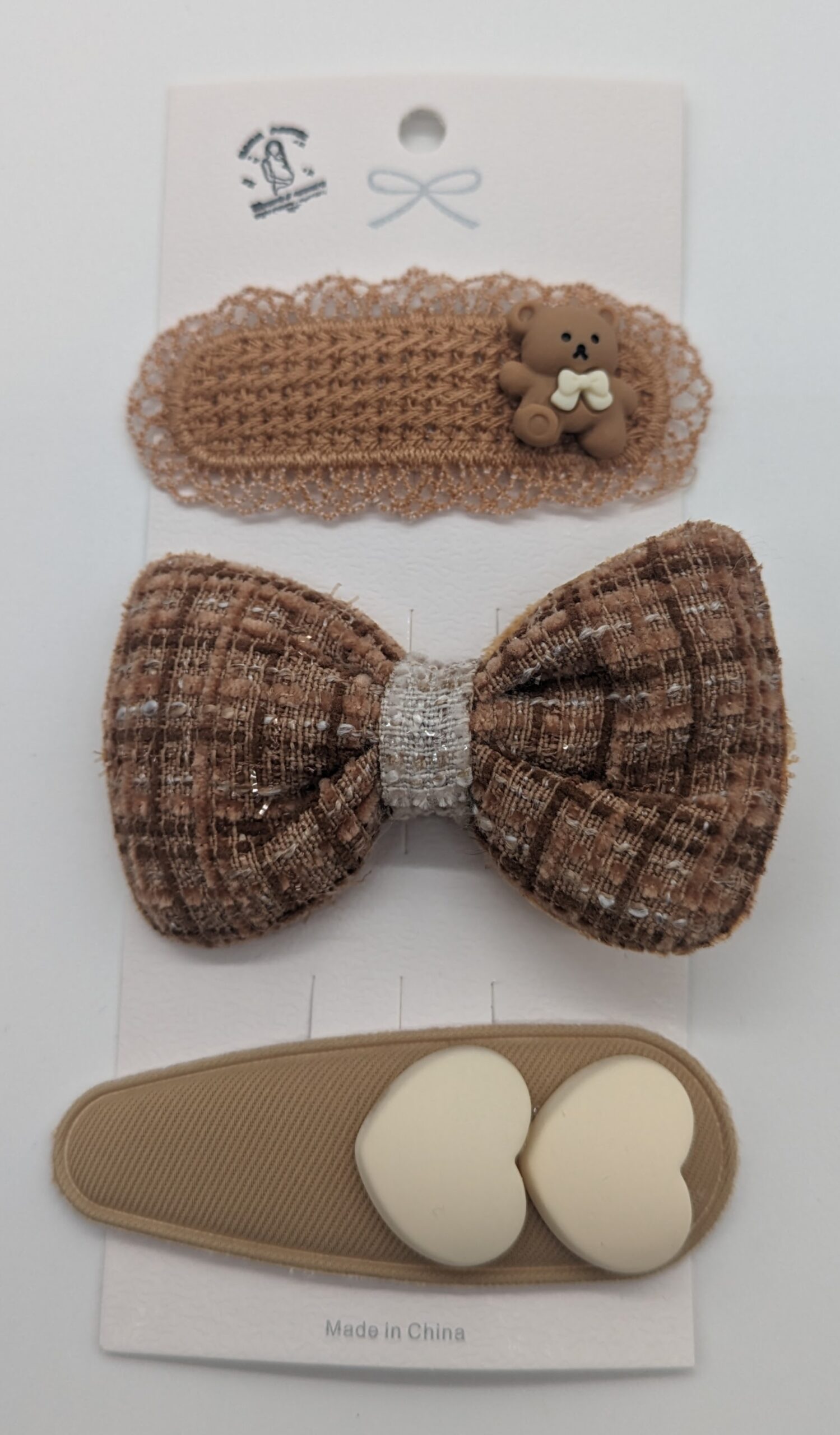 Barrettes filles bébé enfants tissu