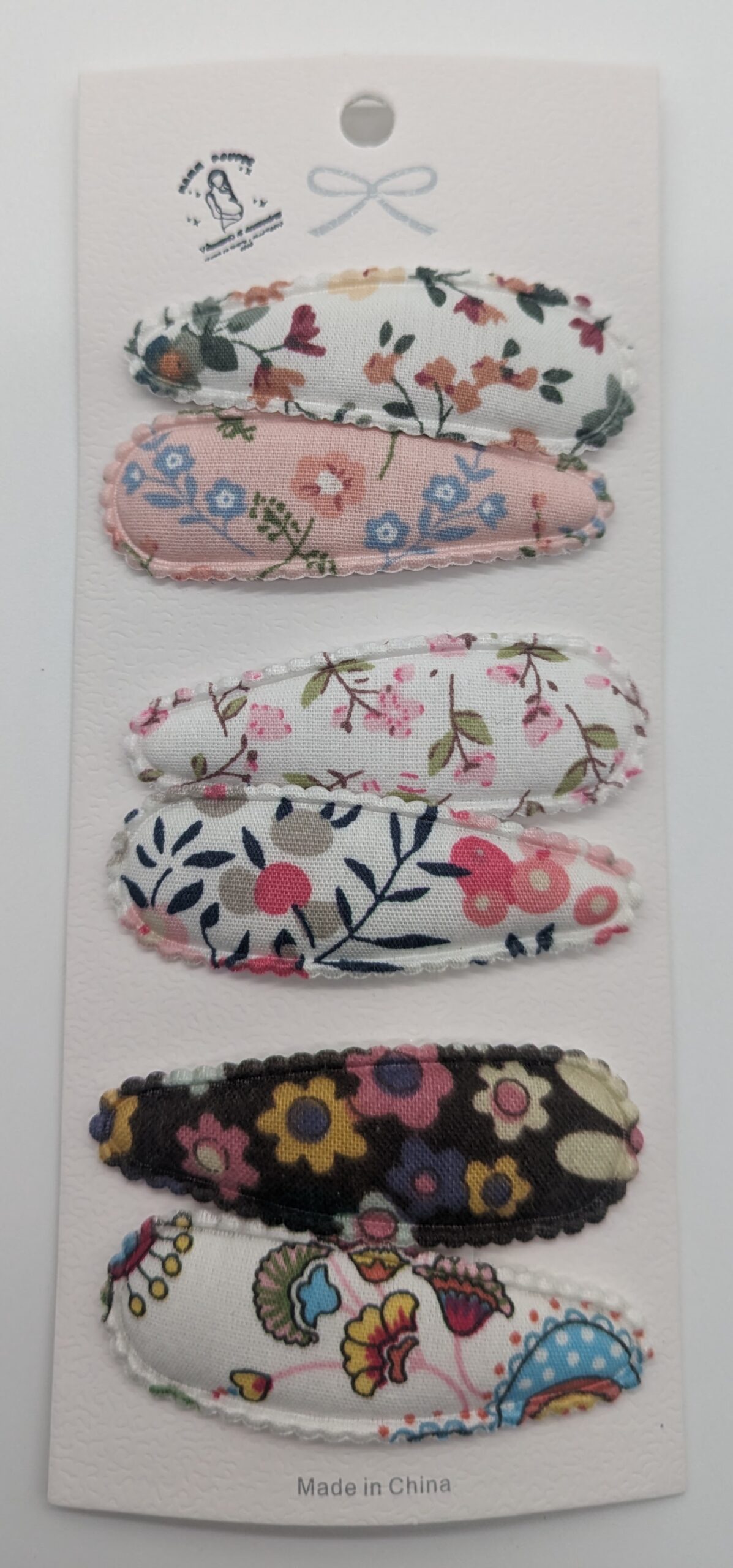 Barrettes filles bébé enfants tissu