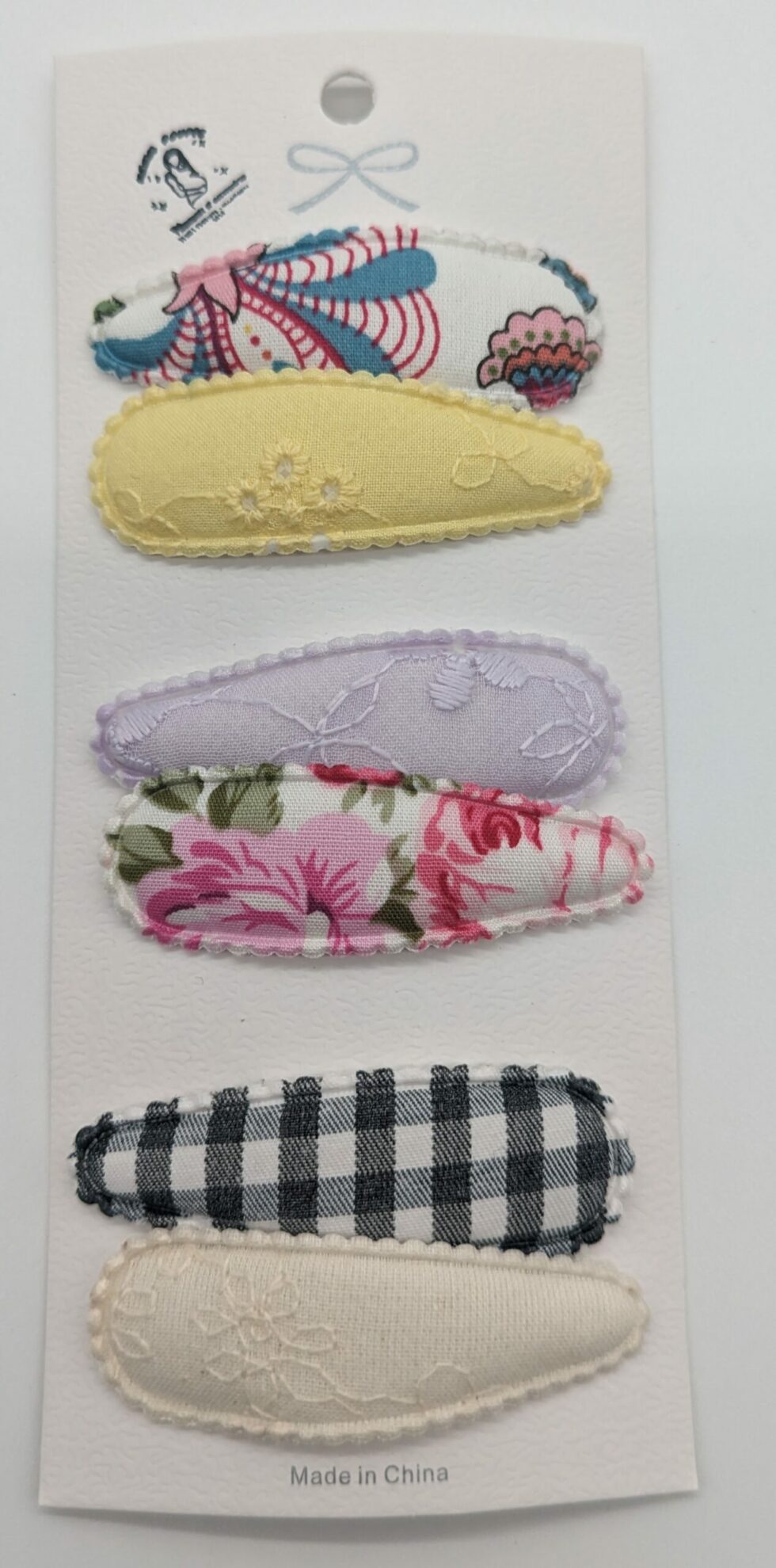 Barrettes filles bébé enfants tissu