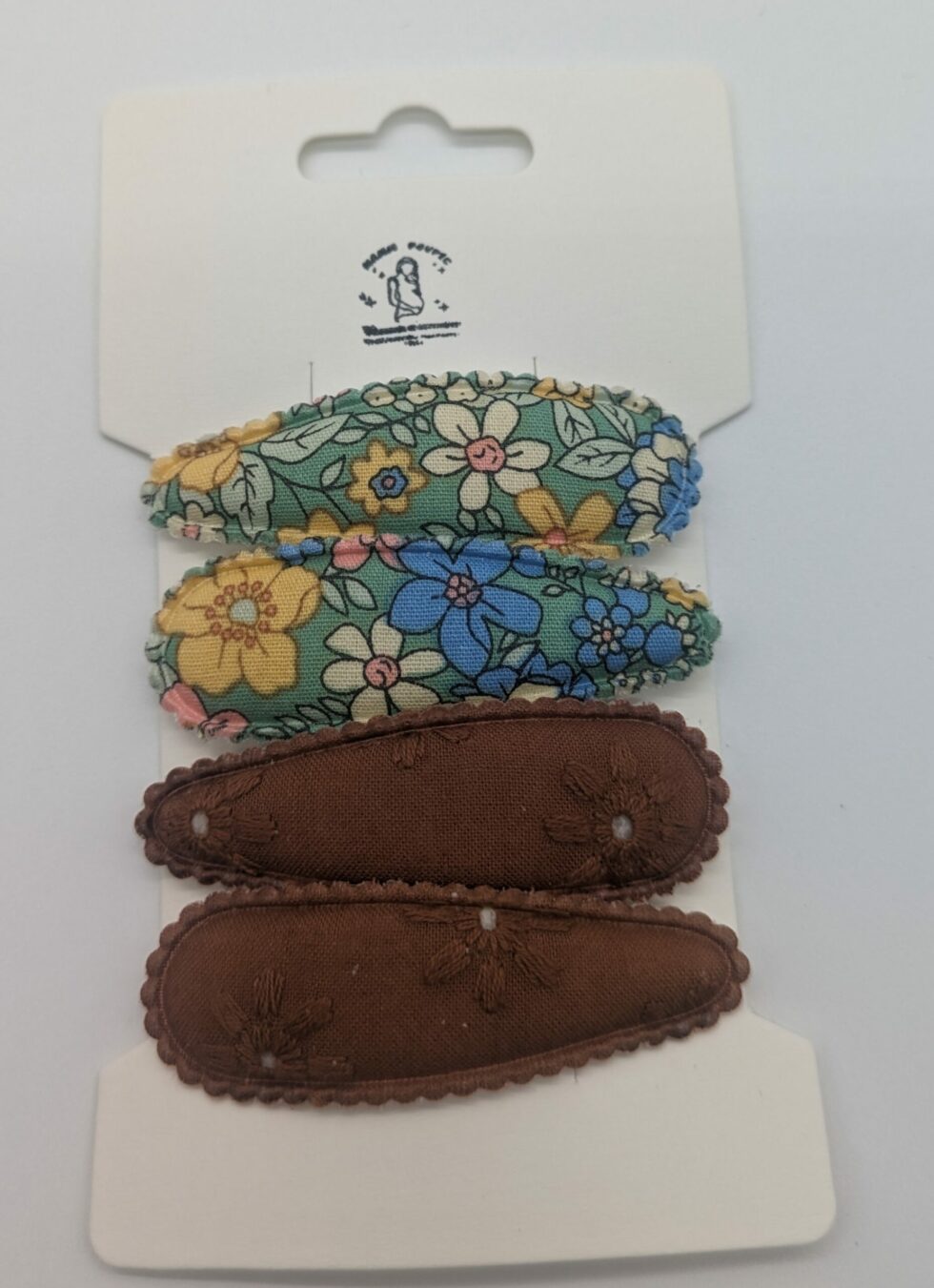 Barrettes filles bébé enfants tissu