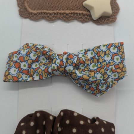 Barrettes filles bébé enfants tissu